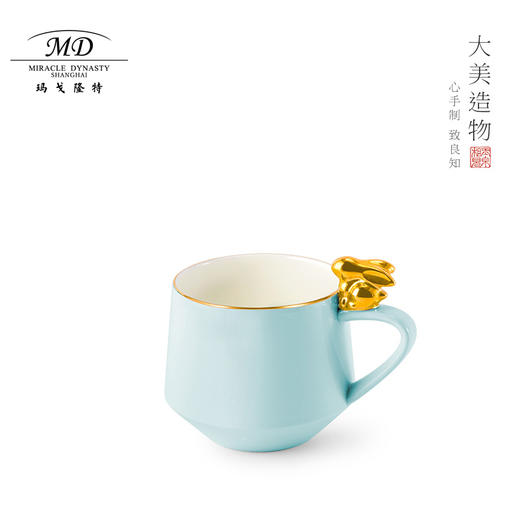 【6F】玛戈隆特 玉兔呈祥 马克杯高颜值大容量陶瓷早餐杯家用牛奶燕麦杯 商品图0