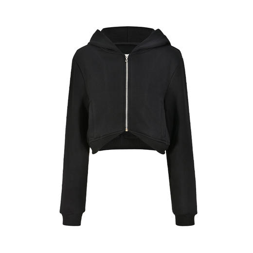    NUTH“悬置沙漏"｜短款连帽卫衣修身显瘦拉链开衫外套 商品图5