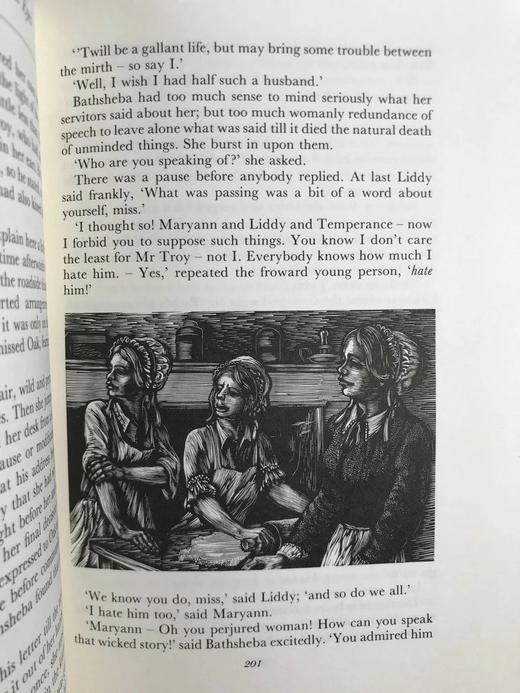 托马斯·哈代《远离尘嚣》（2018） 数十幅木版画插图 精装18开带书匣 商品图6