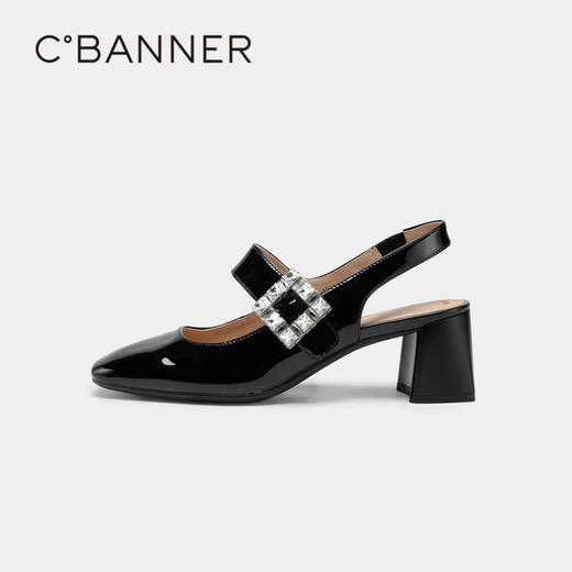 千百度夏季时装半凉时尚方糖后空玛丽珍A23273104 商品图2