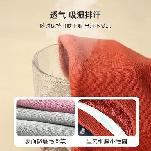 【小廓形 松而不垮】圆领字母印花卫衣PQWY2208 商品图4