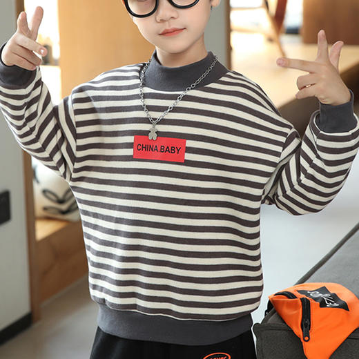 裁缝学苑TG114 新款男童装加绒卫衣纸样儿童打底衫打版裁剪图纸板 商品图0