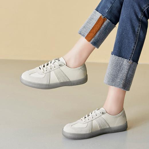 ZHR果冻底板鞋2023新款女春季百搭简约德训鞋百搭ins风休闲鞋 商品图5