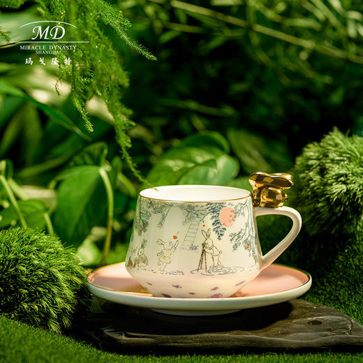 【6F】MD玛戈隆特玉兔呈祥兔来运转家用轻奢下午茶茶具咖啡杯碟送礼包装 商品图0