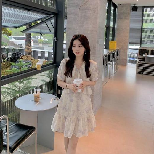 金蘑菇菇【山谷铃兰】设计感气质连衣裙收腰显瘦长裙 商品图0