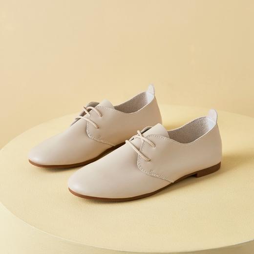 ZHR韩版小皮鞋2023春季新款洋气懒人一脚蹬单鞋轻便平底女鞋 商品图1