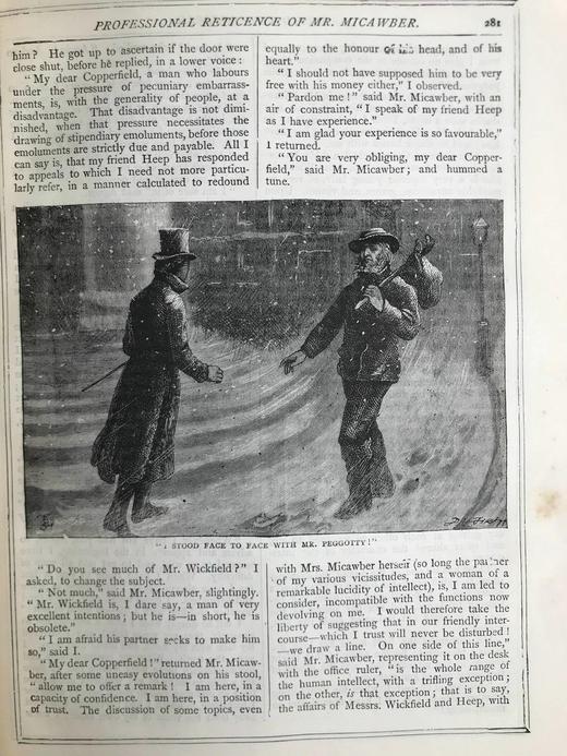 约19世纪后期 狄更斯《大卫·科波菲尔》 61幅插图 漆布精装16开 商品图4