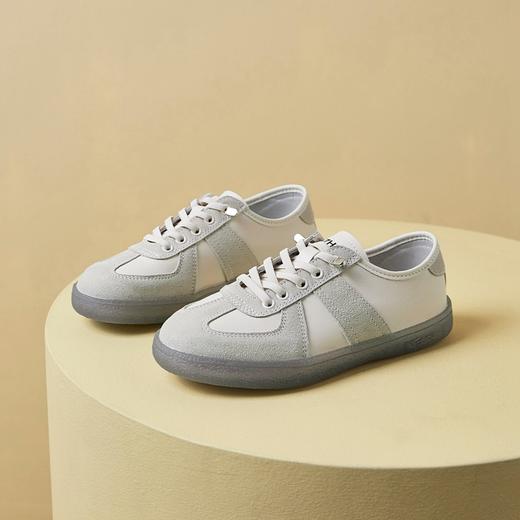 ZHR果冻底板鞋2023新款女春季百搭简约德训鞋百搭ins风休闲鞋 商品图9