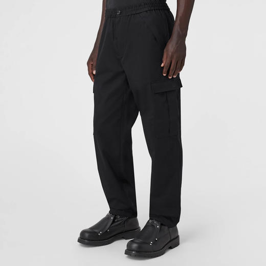 BURBERRY 巴宝莉 男士黑色棉质休闲工装裤 黑色 8065086 A1189 商品图1