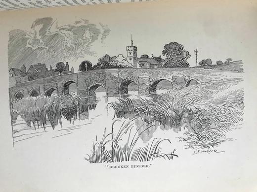 1912年 莎士比亚故乡的夏日 数十幅插图 布面精装大32开 商品图8