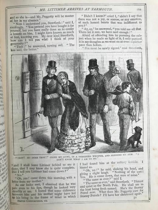 约19世纪后期 狄更斯《大卫·科波菲尔》 61幅插图 漆布精装16开 商品图11