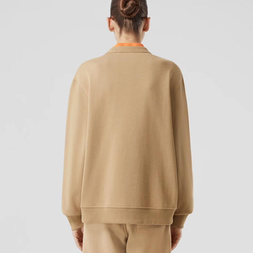 BURBERRY 巴宝莉 女士橡树叶徽章刺绣棉质运动卫衣 驼色 8065255 A8900 商品图2