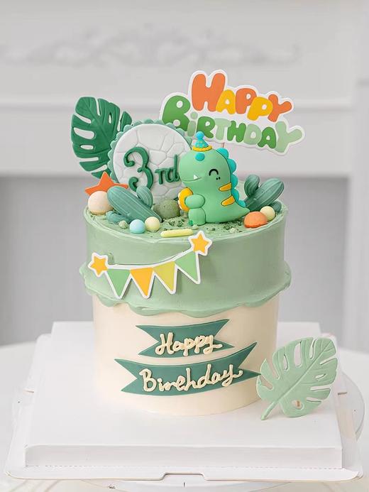 【恐龙宝宝3】叮当CAKE爆款生日蛋糕-鲜果奶油蛋糕 商品图0