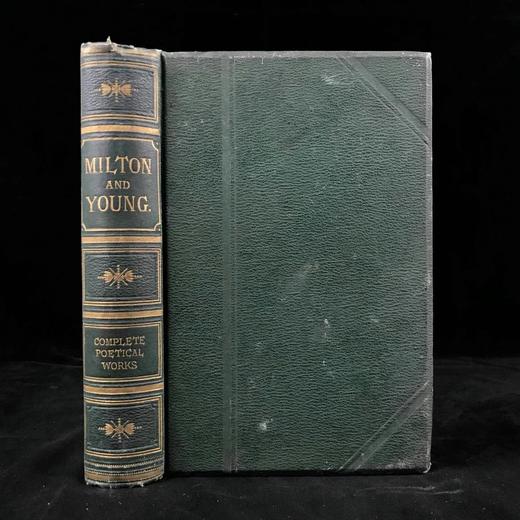 约19世纪后期 弥尔顿与杨格诗集 约6幅插图 漆布精装18开 商品图0