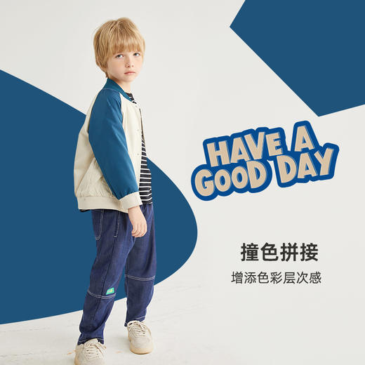 【版型挺括不松垮】百搭拼接棒球服夹克外套PCWT2307 商品图1