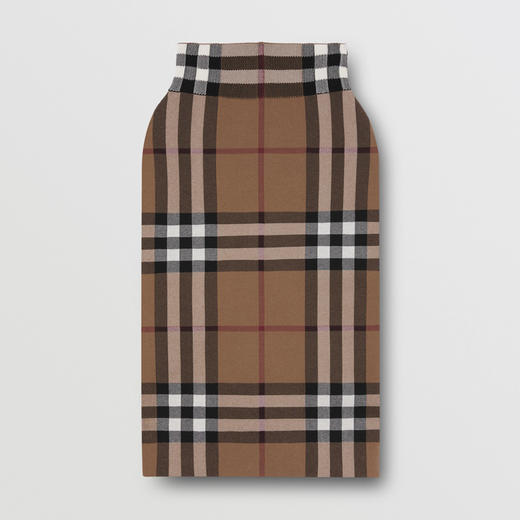 BURBERRY 巴宝莉 女士格纹丝棉混纺提花半裙 格子 8043412 A8773 商品图0