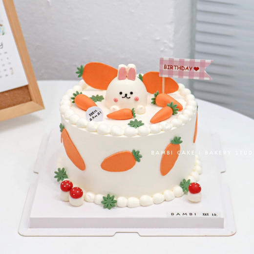 兔子胡萝卜丨奶油蛋糕 商品图0