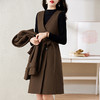 WZNH-WJ82559恒源祥羊毛衫女士高端双面毛呢两件套装裙子秋冬新款羊绒大衣外套 商品缩略图2