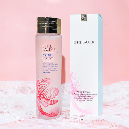 【全球购】雅诗兰黛微精华樱花原生液200ml赋活爽肤水收毛孔去闭口 商品图0