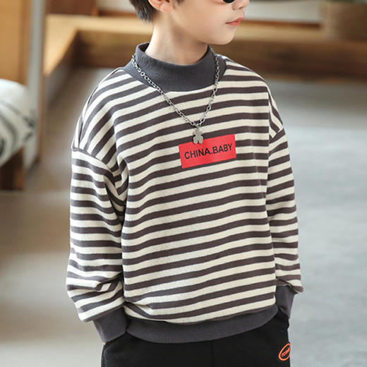 裁缝学苑TG114 新款男童装加绒卫衣纸样儿童打底衫打版裁剪图纸板 商品图3