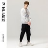 PINLI品立春季新款男士套头卫衣兔子压烫圆领上衣BG231109026 商品缩略图8