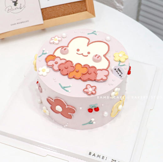 兔子花花奶油蛋糕 商品图2