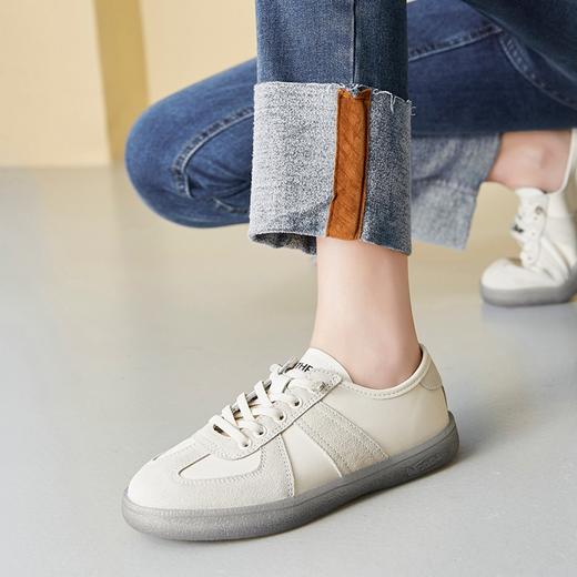 ZHR果冻底板鞋2023新款女春季百搭简约德训鞋百搭ins风休闲鞋 商品图7