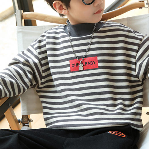 裁缝学苑TG114 新款男童装加绒卫衣纸样儿童打底衫打版裁剪图纸板 商品图2