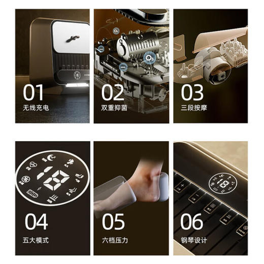 凯诗捷（KASJ） 足底按摩器足疗机足部脚底脚部按摩器足疗按摩仪送老人长辈送爸妈生日礼物Z5 【Z5星驰灰尊享版】充电座款 商品图5