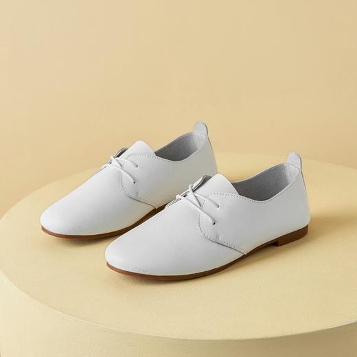 ZHR韩版小皮鞋2023春季新款洋气懒人一脚蹬单鞋轻便平底女鞋 商品图5