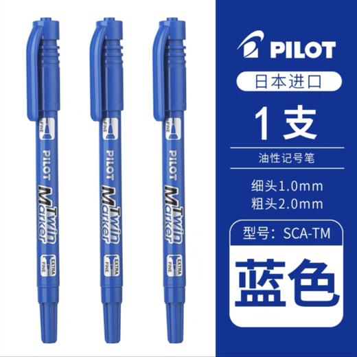 日本PILOT百乐小双头记号笔SCA-TM小号油性黑色标记笔勾线光盘笔小头细头马克笔绘画描边美术勾边笔 商品图8