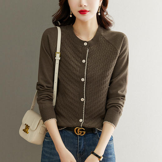 小个子短款开衫针织外套女，春秋妈妈春装小个子毛衣外搭洋气小披肩CC-101-18612 商品图8