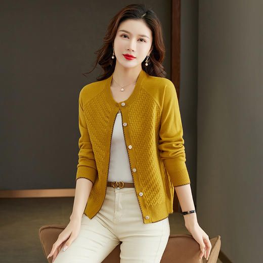小个子短款开衫针织外套女，春秋妈妈春装小个子毛衣外搭洋气小披肩CC-101-18612 商品图2