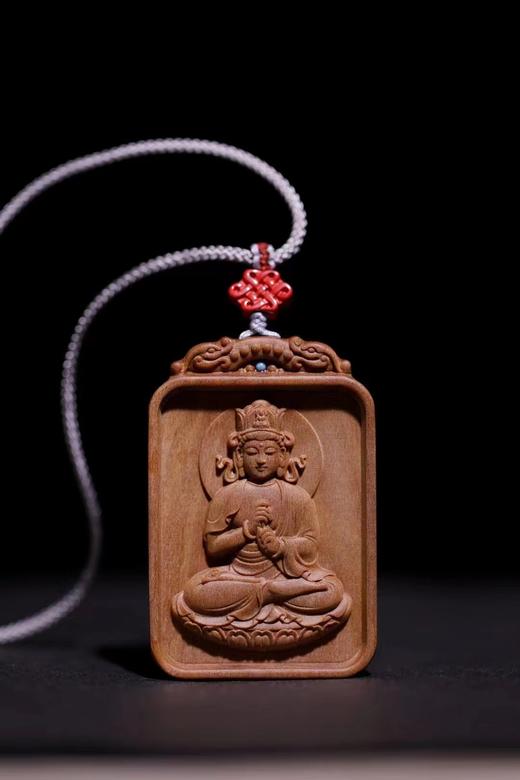 八大守护神°老山檀香挂牌吊坠 商品图0