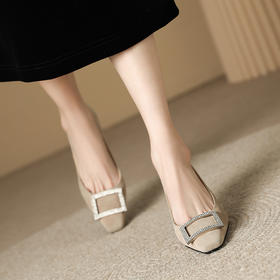 优雅通勤，方扣高跟女鞋BY-H377