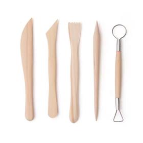 泥塑八件套陶艺工具泥塑超轻粘土工具拉坯泥巴刀切割线软陶雕塑修坯刀diy制陶1套