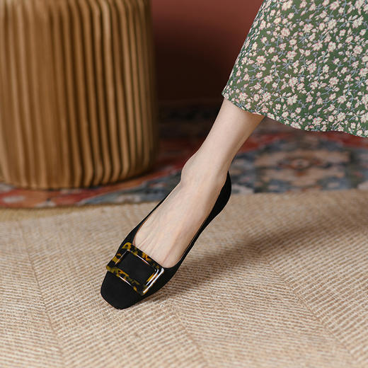 春季新款，柔软舒适全皮单鞋BY-H919 商品图9