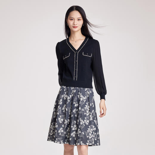 VGRASS2023春季新款商场同款毛针织衫 商品图0