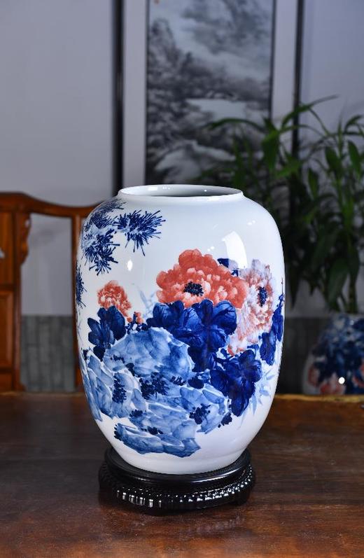 釉下青花五彩君子之交 商品图0