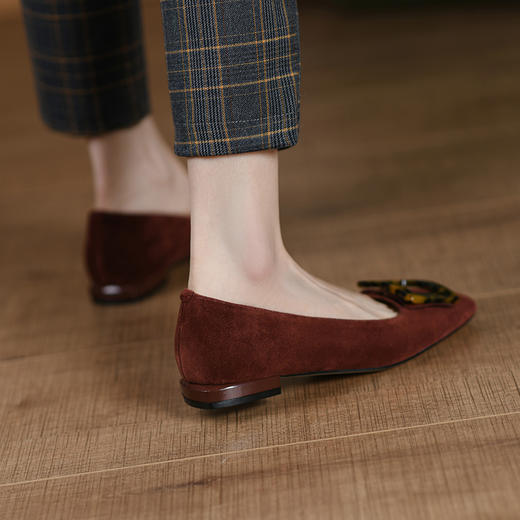 春季新款，柔软舒适全皮单鞋BY-H919 商品图1