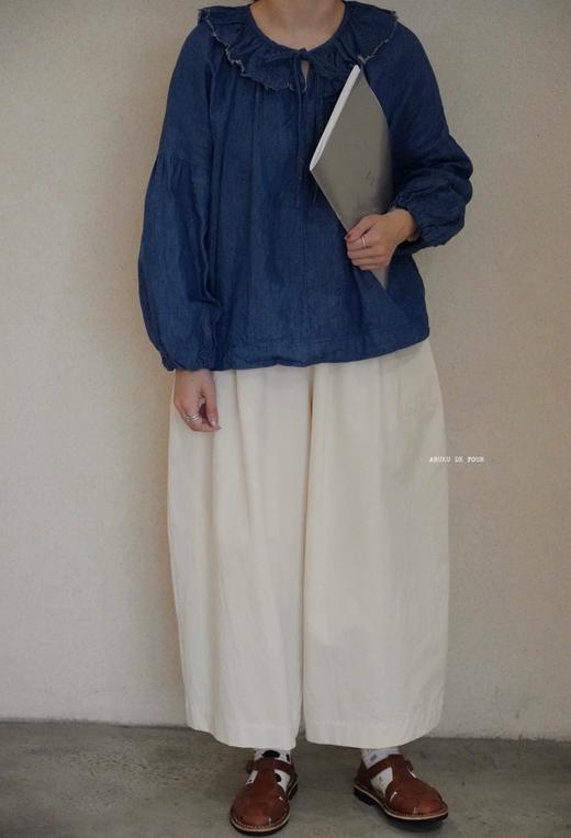 Gauze牛仔蓝上衣 商品图3