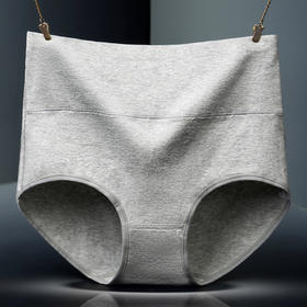 雀说5条装加肥加大码纯棉女士内裤 收腹提臀高腰内裤 纯棉女AL1121