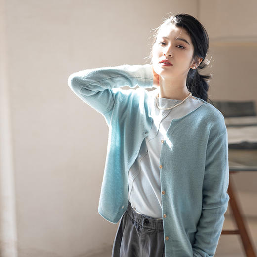 绽放103朵/羊毛针织开衫外套 商品图3