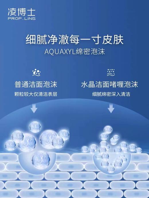 凌博士氨基酸洗面奶深层清洁女男干皮乳温和补水保湿毛孔控油洁面120ml 商品图4