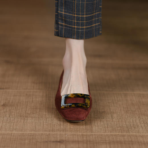 春季新款，柔软舒适全皮单鞋BY-H919 商品图2