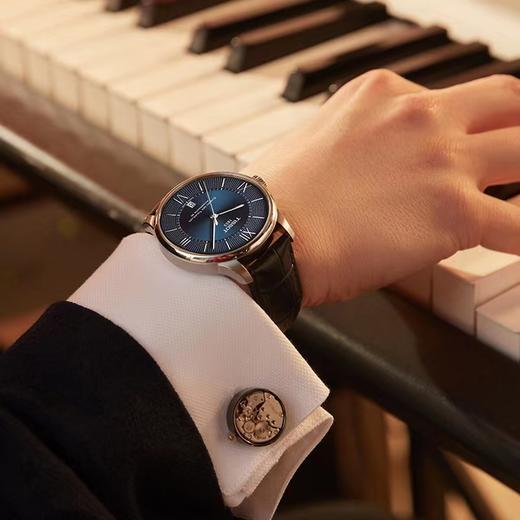 1F【天梭】TISSOT天梭杜鲁尔系列黄晓明同款机械皮带男表 商品图2