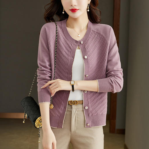 小个子短款开衫针织外套女，春秋妈妈春装小个子毛衣外搭洋气小披肩CC-101-18612 商品图5