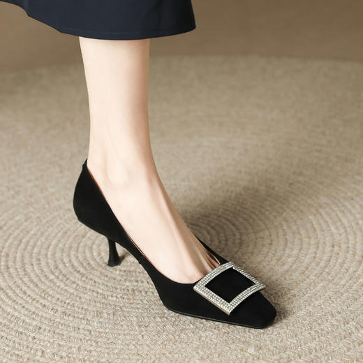 优雅通勤，方扣高跟女鞋BY-H377 商品图3