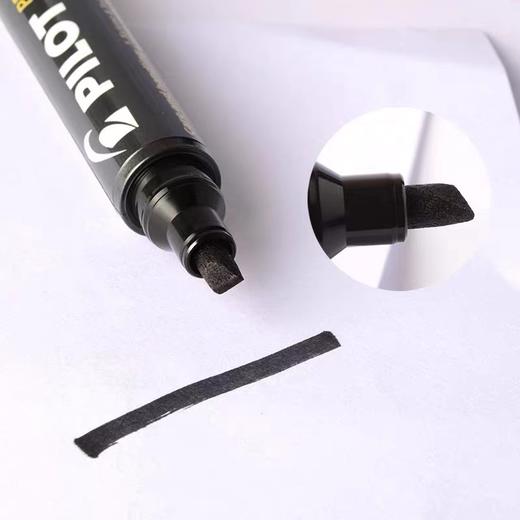 日本PILOT百乐SCA-400黑色方头防水油性记号马克笔笔箱头包装大头笔物流写大字笔1支 商品图1