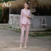 AD粉色西装套装女春秋高级感职业装时尚气质西服马甲三件套正装 商品缩略图2